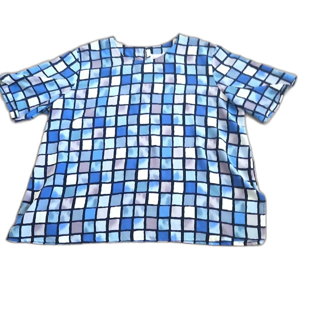 K.C Studio Size 3x Colorblock Shirt Vintage